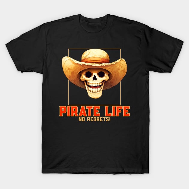 Pirate Life No Regrets T-Shirt by Global Gear